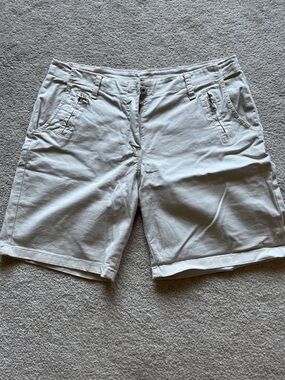 Women’s Casual Cotton Blend Shorts - Light Beige